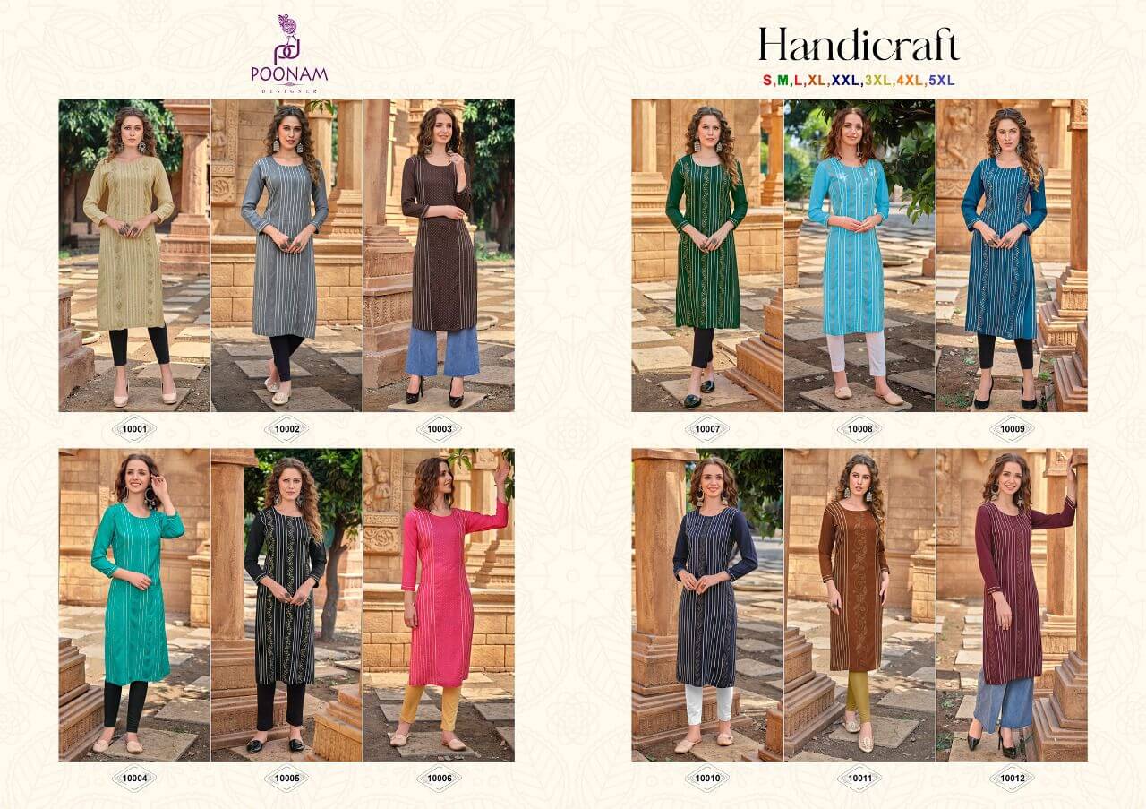 Poonam Handicraft Fancy Kurti Catalog In Wholesale Price. Purchase Full Catalog of Poonam Handicraft In Wholesale Price Online