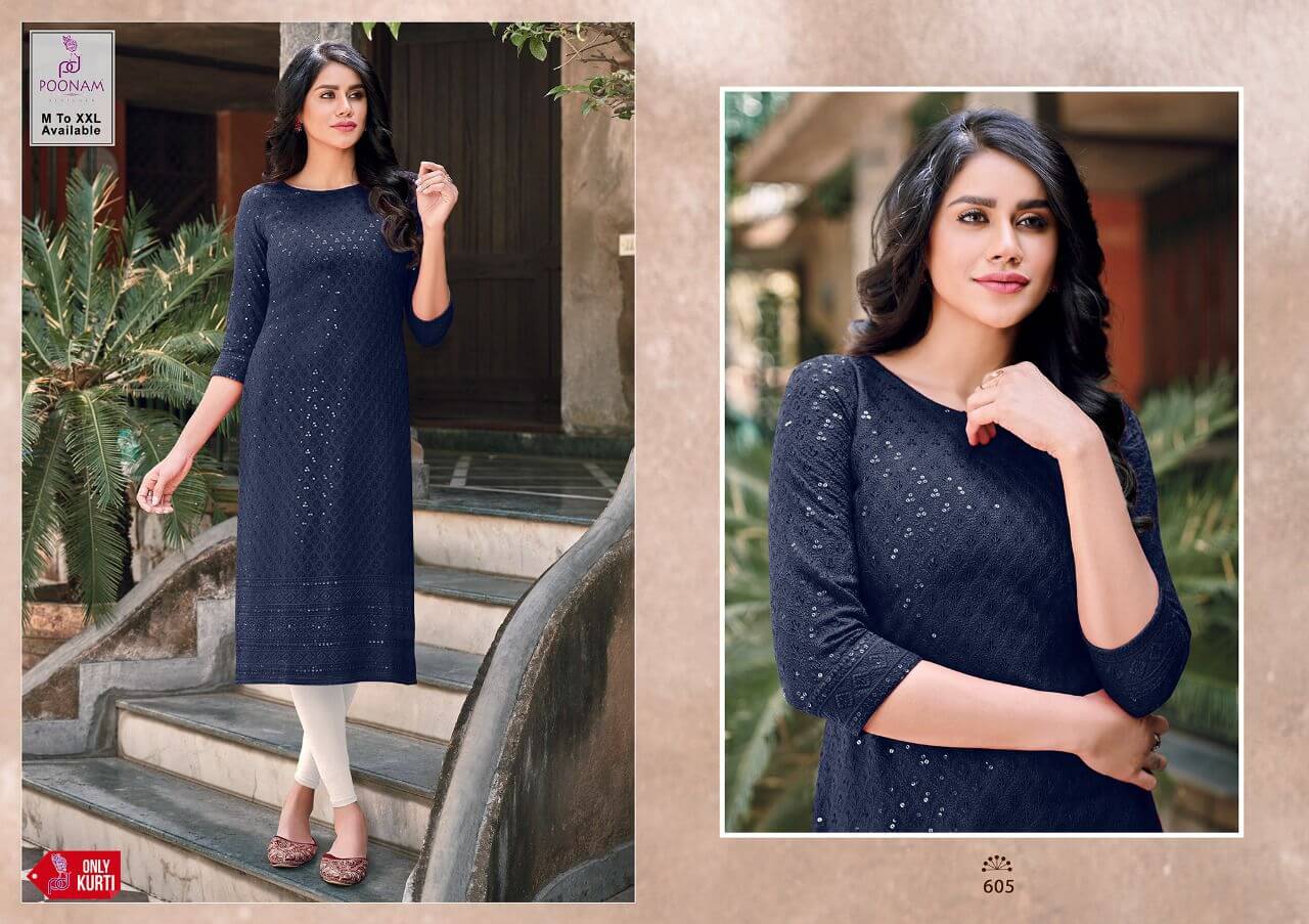 Poonam Moon Lucknowi Kurti Catalog In Wholesale Price. Purchase Full Catalog of Poonam Moon in Wholesale Price Online