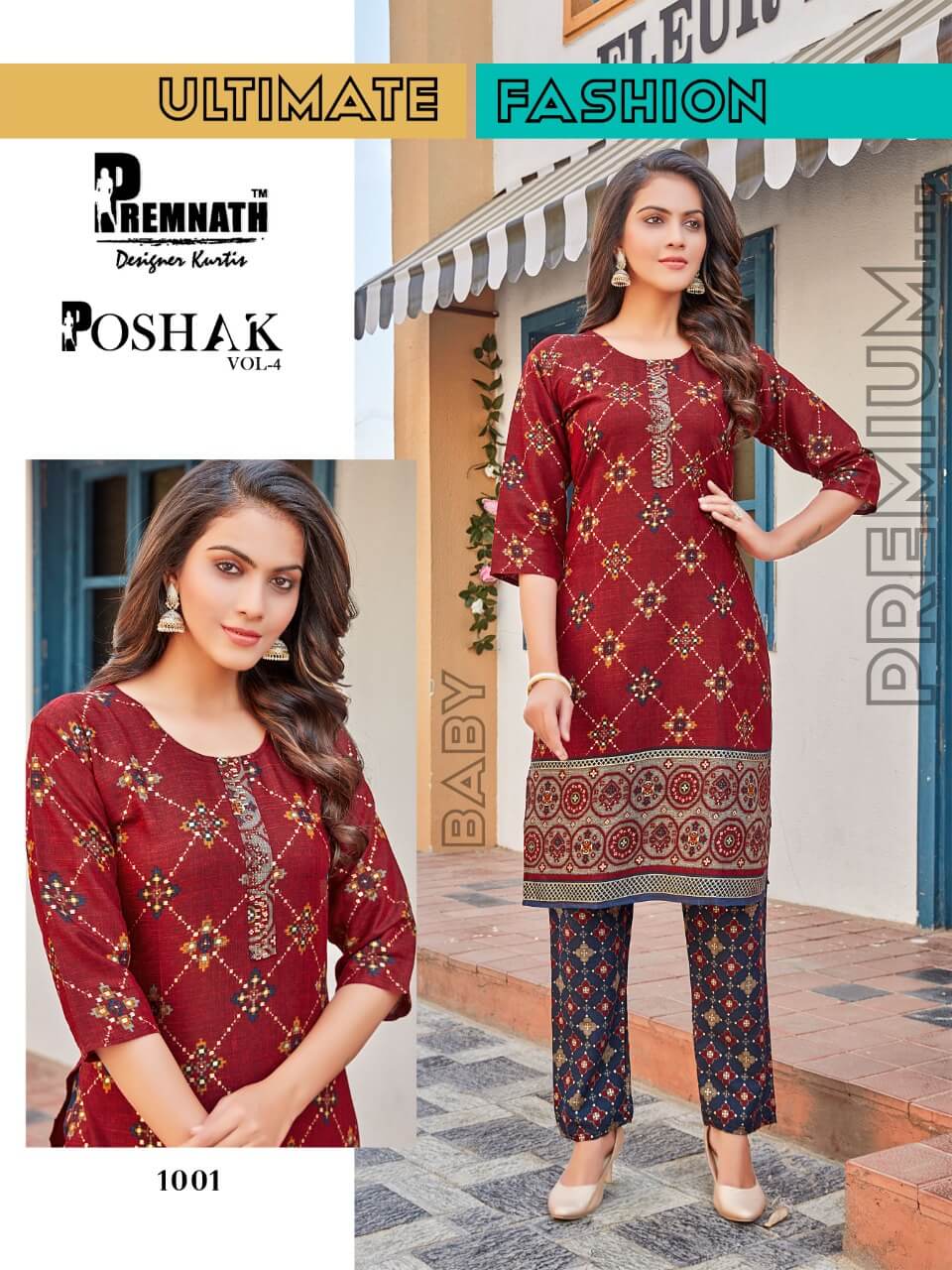 Premnath Poshak Vol 4 Kurtis With Pant Wholesale Catalog. Purchase Full Catalog of Kurtis With Pant Wholesale Catalog