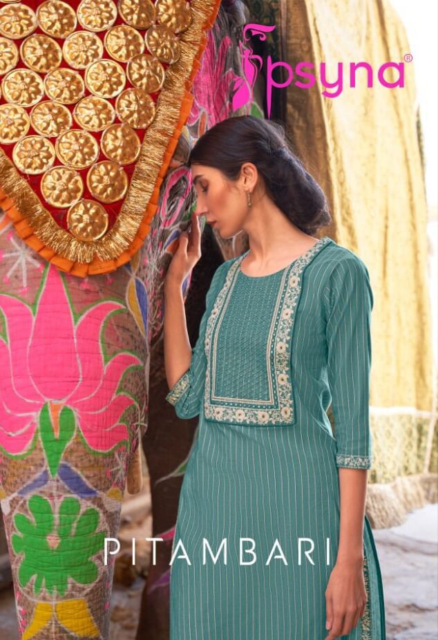 Psyna Pitambari Daily Wear Kurti Catalog In Wholesale Price