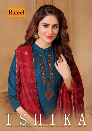 Rafeel Ishika Top Bottom Dupatta Wholesale Catalog, Buy Full Catalog of Rafeel Ishika Top Bottom Dupatta At Wholesale Price