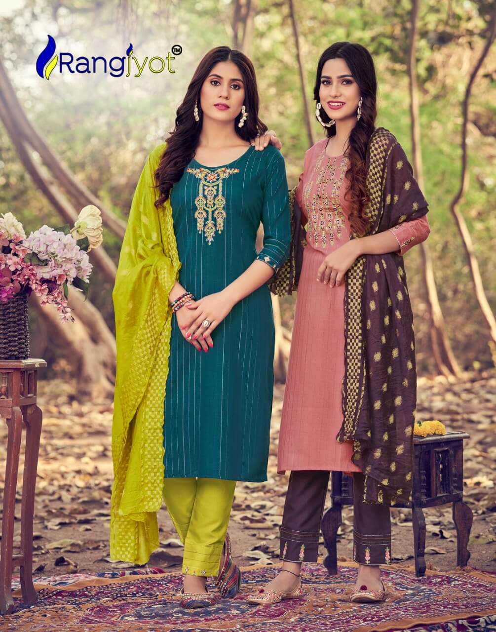 Rangjyot Sakshi Readymade Dress Wholesale Catalog. Purchase Full Catalog of Readymade Dress In Wholesale Price Online