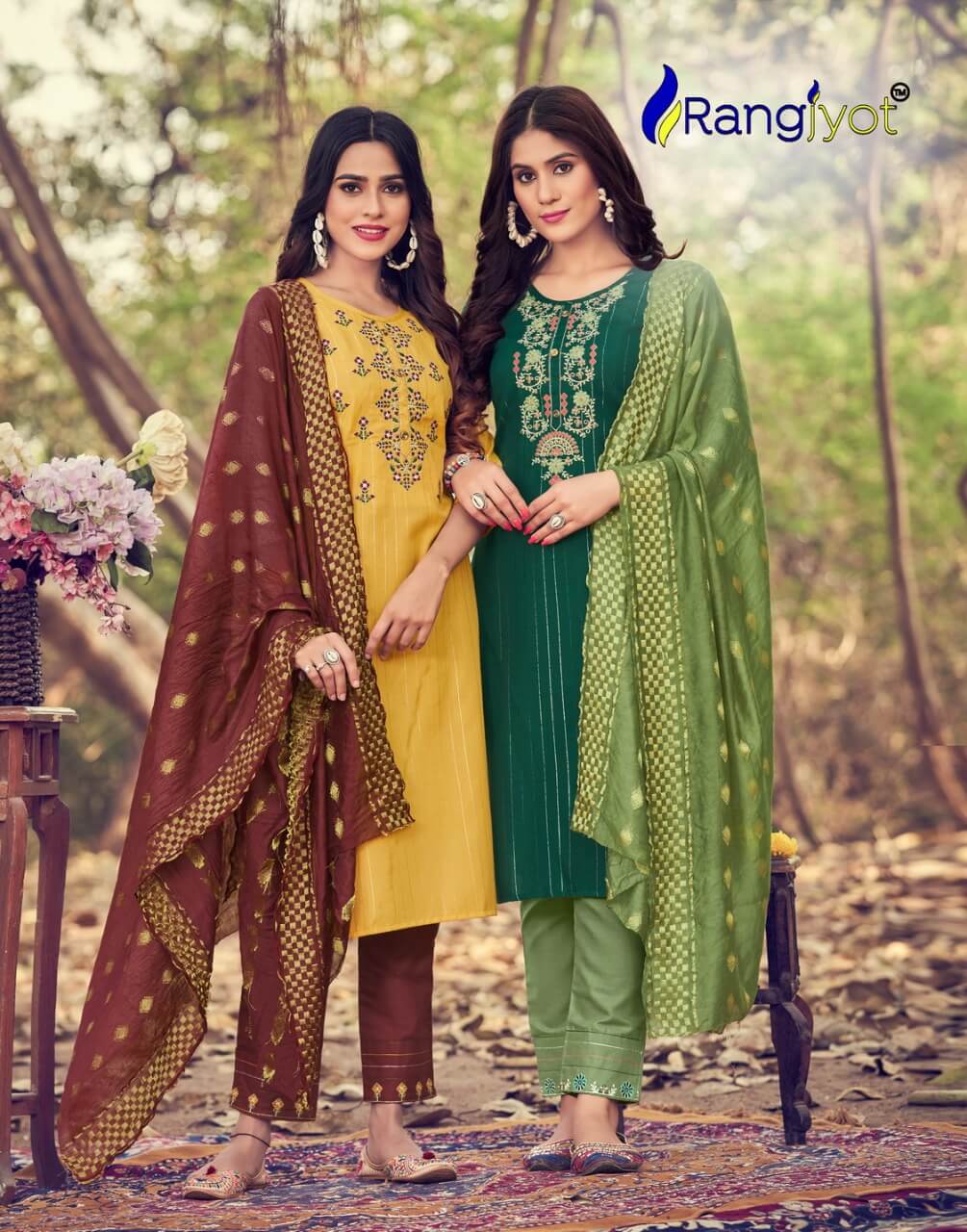 Rangjyot Sakshi Readymade Dress Wholesale Catalog. Purchase Full Catalog of Readymade Dress In Wholesale Price Online