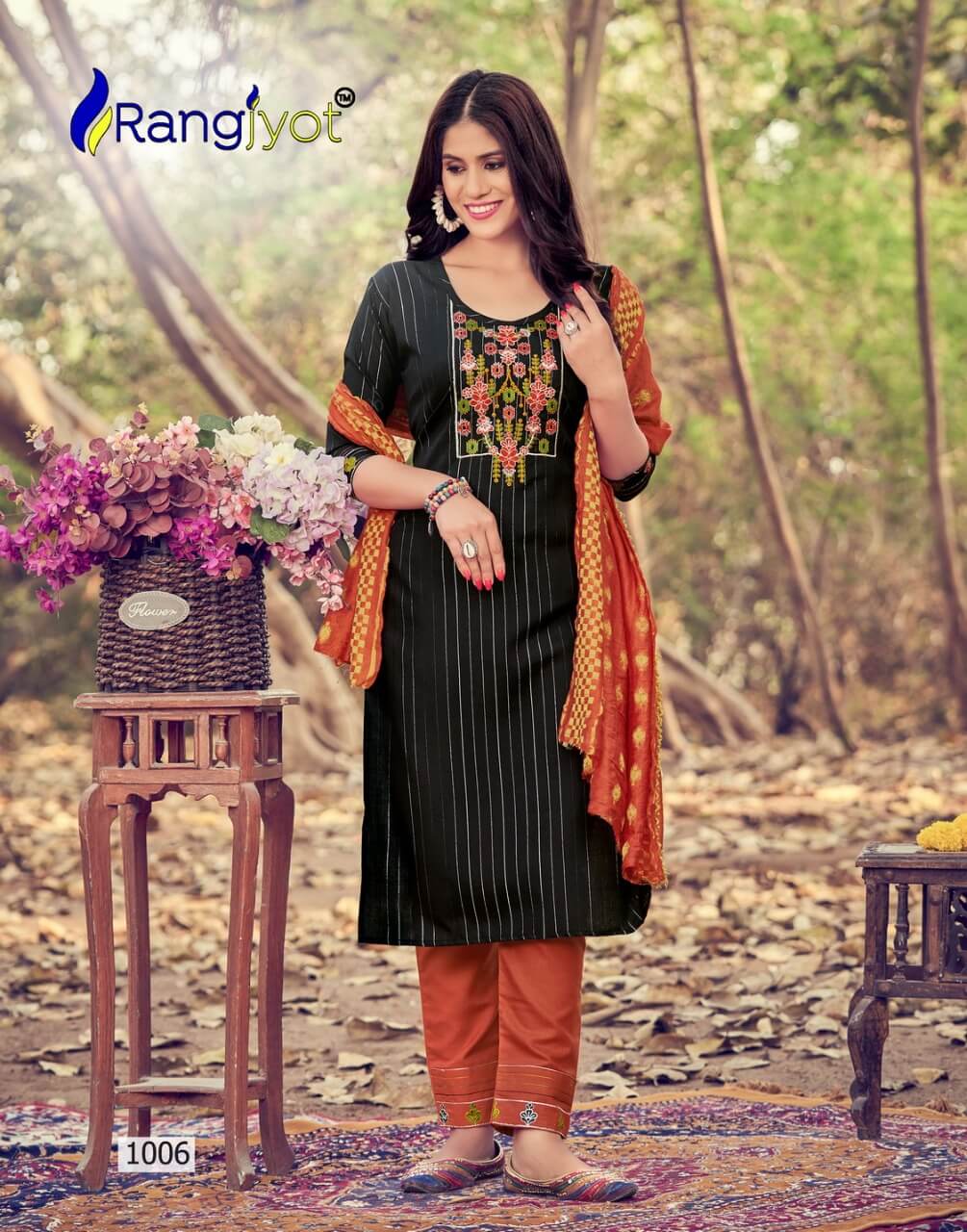 Rangjyot Sakshi Readymade Dress Wholesale Catalog. Purchase Full Catalog of Readymade Dress In Wholesale Price Online