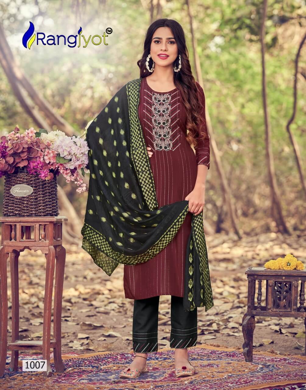 Rangjyot Sakshi Readymade Dress Wholesale Catalog. Purchase Full Catalog of Readymade Dress In Wholesale Price Online