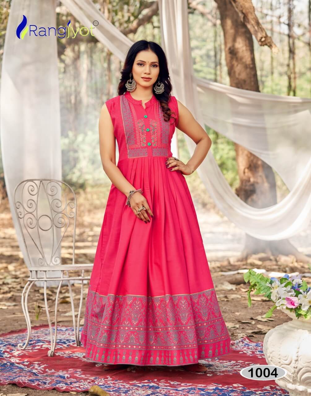 Rangjyot Charvi Cotton Gowns Wholesale Catalog, Buy Full Catalog of Rangjyot Charvi Cotton Gowns At Wholesale Price