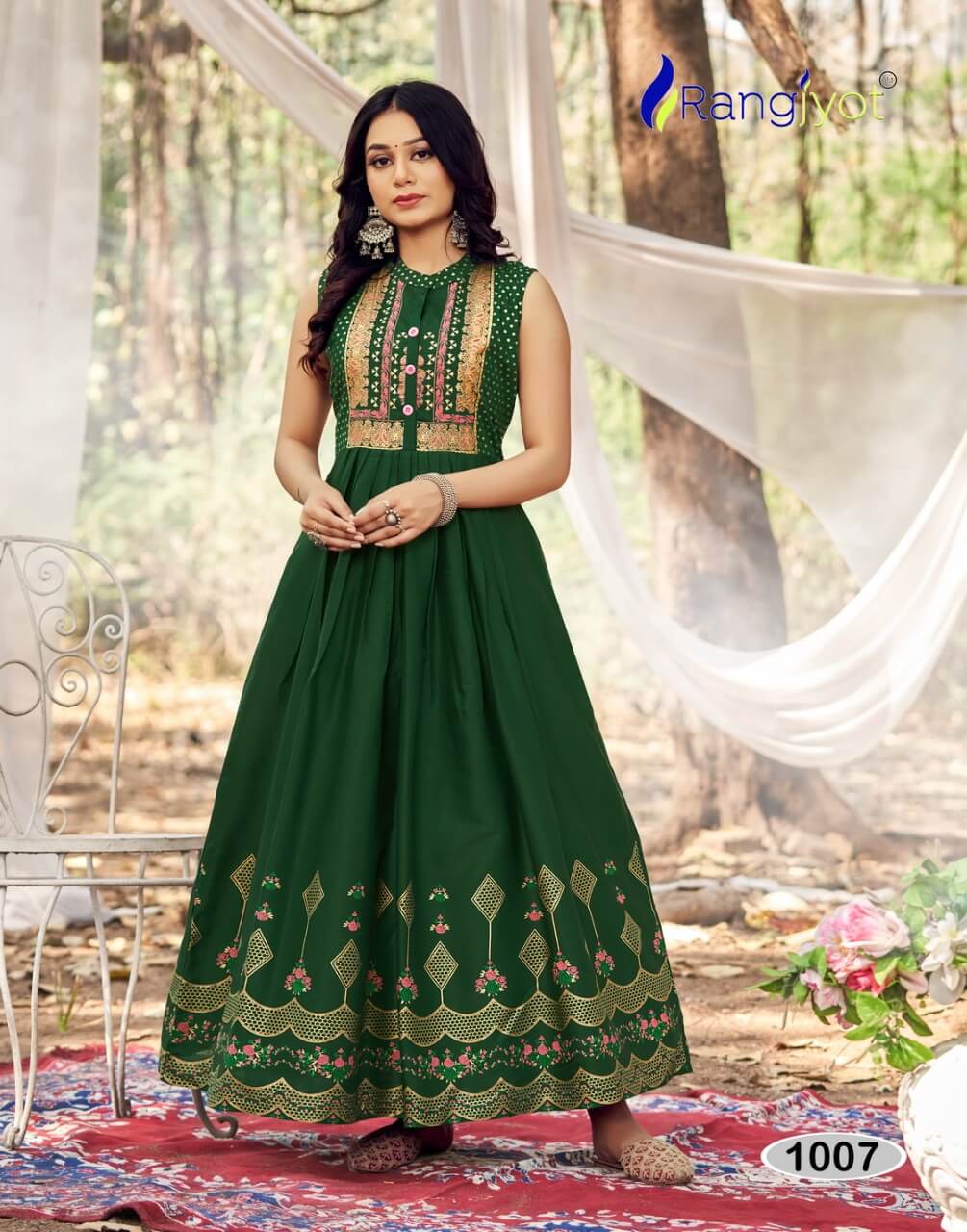 Rangjyot Charvi Cotton Gowns Wholesale Catalog, Buy Full Catalog of Rangjyot Charvi Cotton Gowns At Wholesale Price