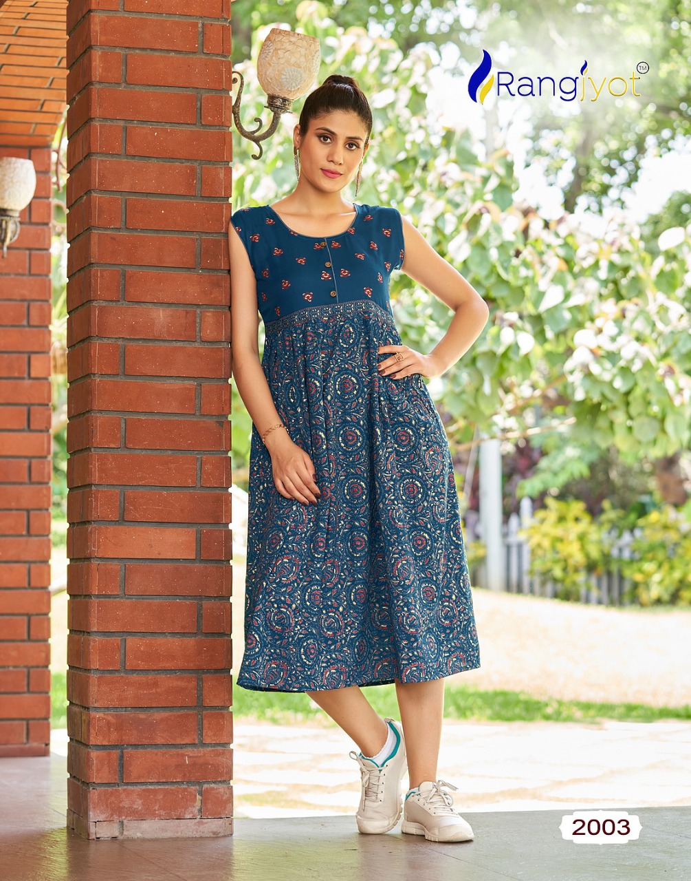 Rangjyot Summer Queen Vol 2 Cotton Kurtis Wholesale Catalog. Purchase Full Catalog of Cotton Kurtis In Wholesale Price Online