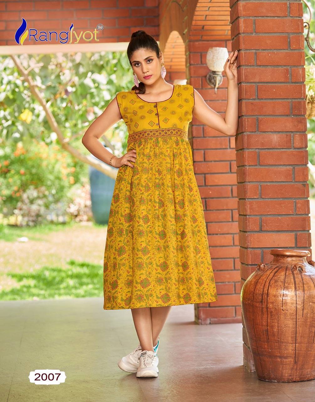 Rangjyot Summer Queen Vol 2 Cotton Kurtis Wholesale Catalog. Purchase Full Catalog of Cotton Kurtis In Wholesale Price Online