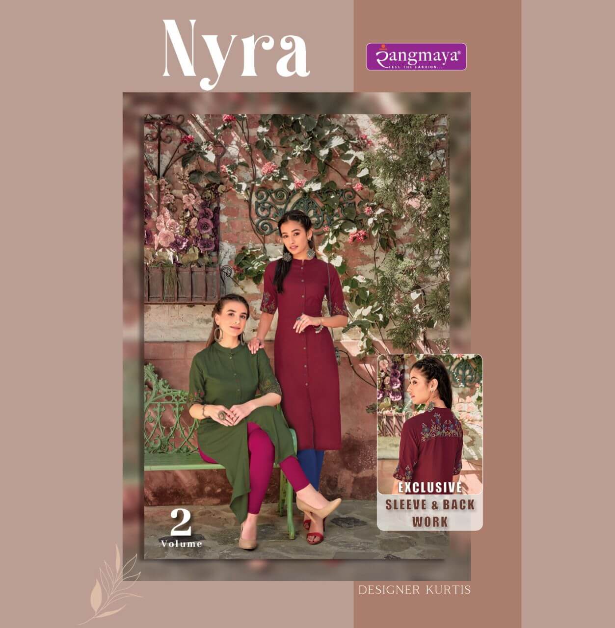 Rangmaya Nyra Vol 2 Rayon Kurtis Wholesale Catalog. Purchase Full Catalog of Rayon Kuris In Wholesale Price Online