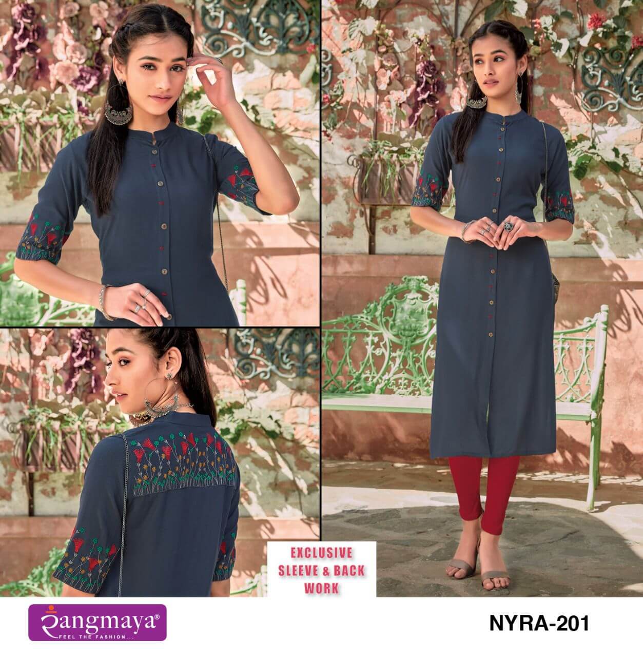 Rangmaya Nyra Vol 2 Rayon Kurtis Wholesale Catalog. Purchase Full Catalog of Rayon Kuris In Wholesale Price Online