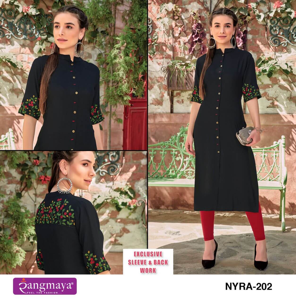 Rangmaya Nyra Vol 2 Rayon Kurtis Wholesale Catalog. Purchase Full Catalog of Rayon Kuris In Wholesale Price Online