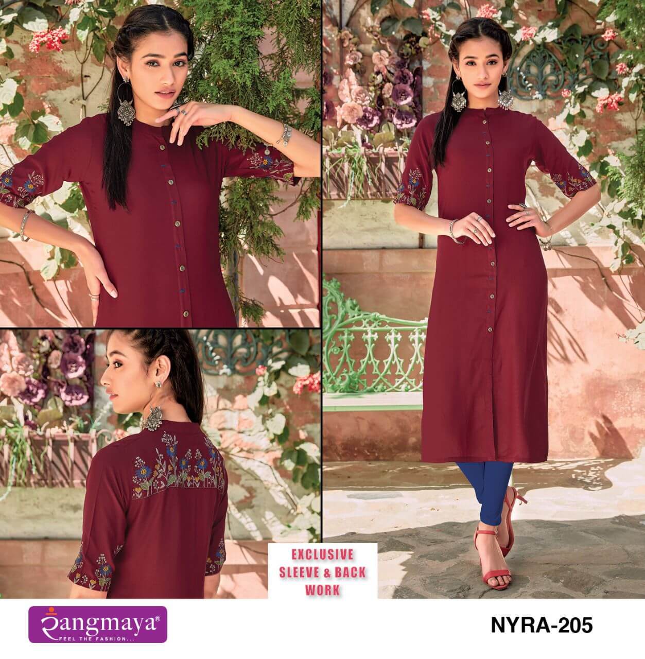 Rangmaya Nyra Vol 2 Rayon Kurtis Wholesale Catalog. Purchase Full Catalog of Rayon Kuris In Wholesale Price Online