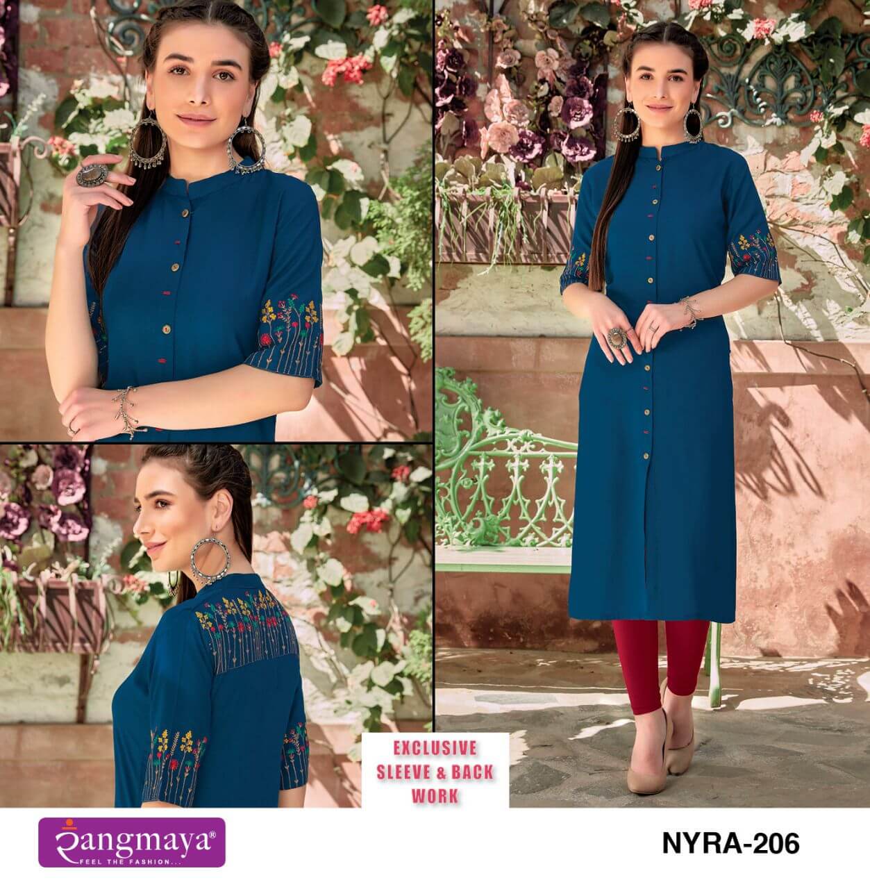 Rangmaya Nyra Vol 2 Rayon Kurtis Wholesale Catalog. Purchase Full Catalog of Rayon Kuris In Wholesale Price Online