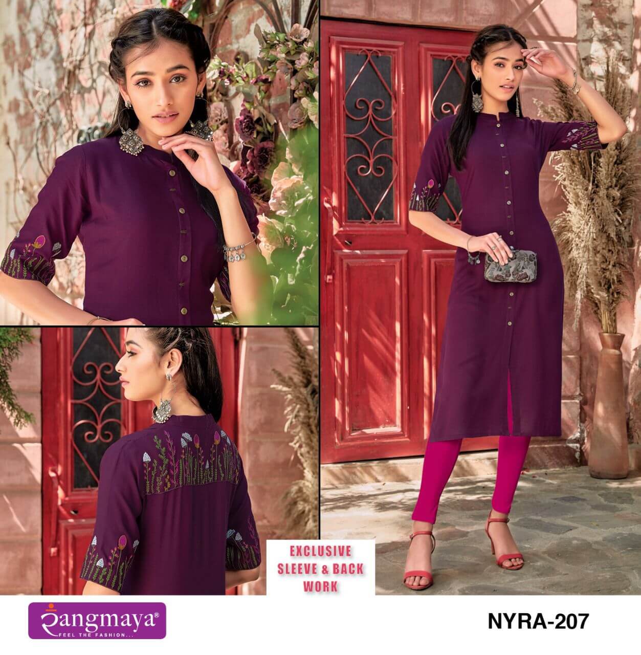 Rangmaya Nyra Vol 2 Rayon Kurtis Wholesale Catalog. Purchase Full Catalog of Rayon Kuris In Wholesale Price Online