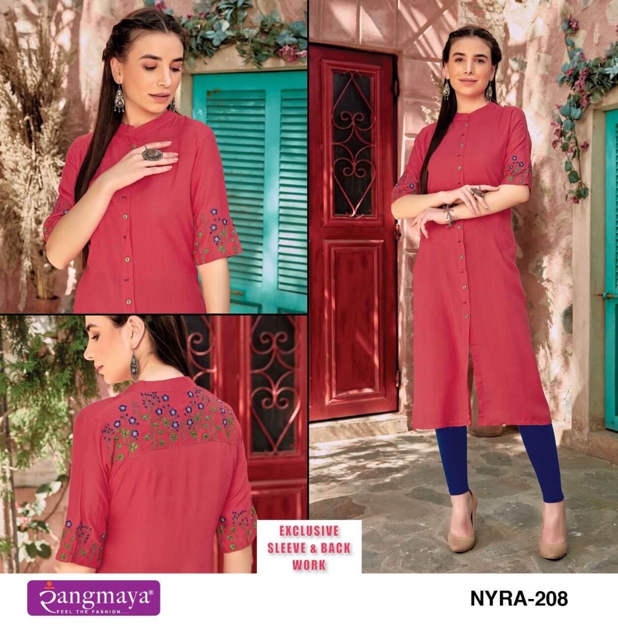 Rangmaya Nyra Vol 2 Rayon Kurtis Wholesale Catalog. Purchase Full Catalog of Rayon Kuris In Wholesale Price Online