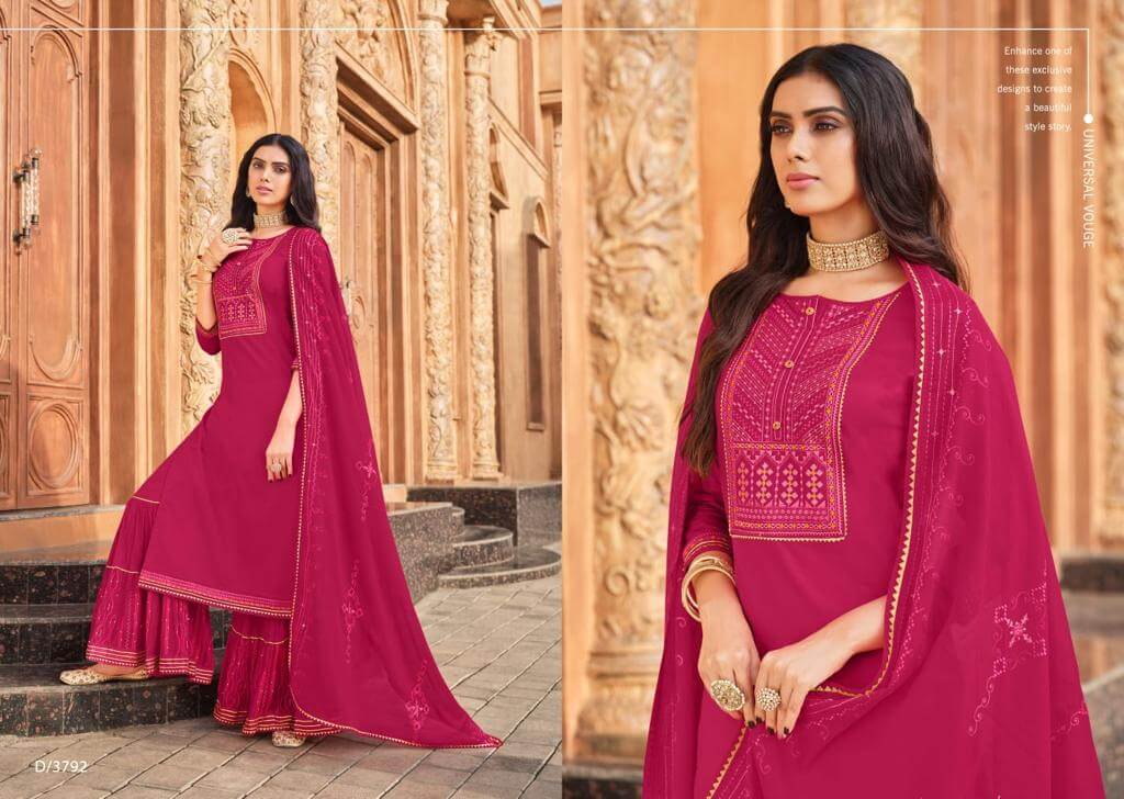 Rangoon Ghoomar Dark Kurti Sharara Dupatta Set Wholesale Catalog. Purchase Full Catalog of Kurti Sharara Dupatta Set In Wholesale Price Online