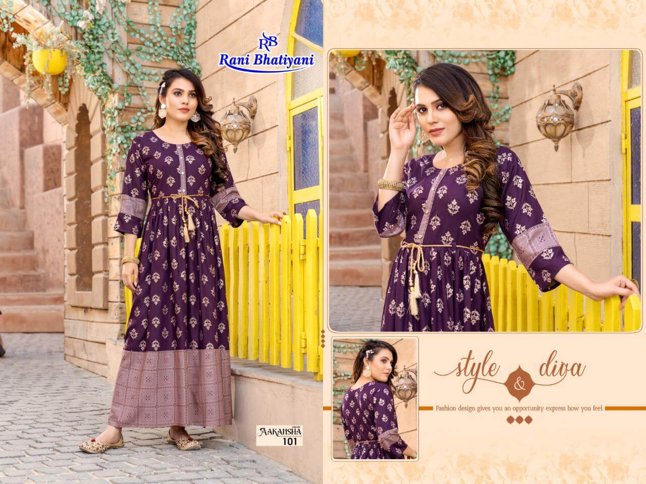 Rani Bhatiyani Aakansha Vol 1 Gown Catalog In Wholesale Price. Purchase Full Catalog of Rani Bhatiyani Aakansha Vol 1 In Wholesale Price Online