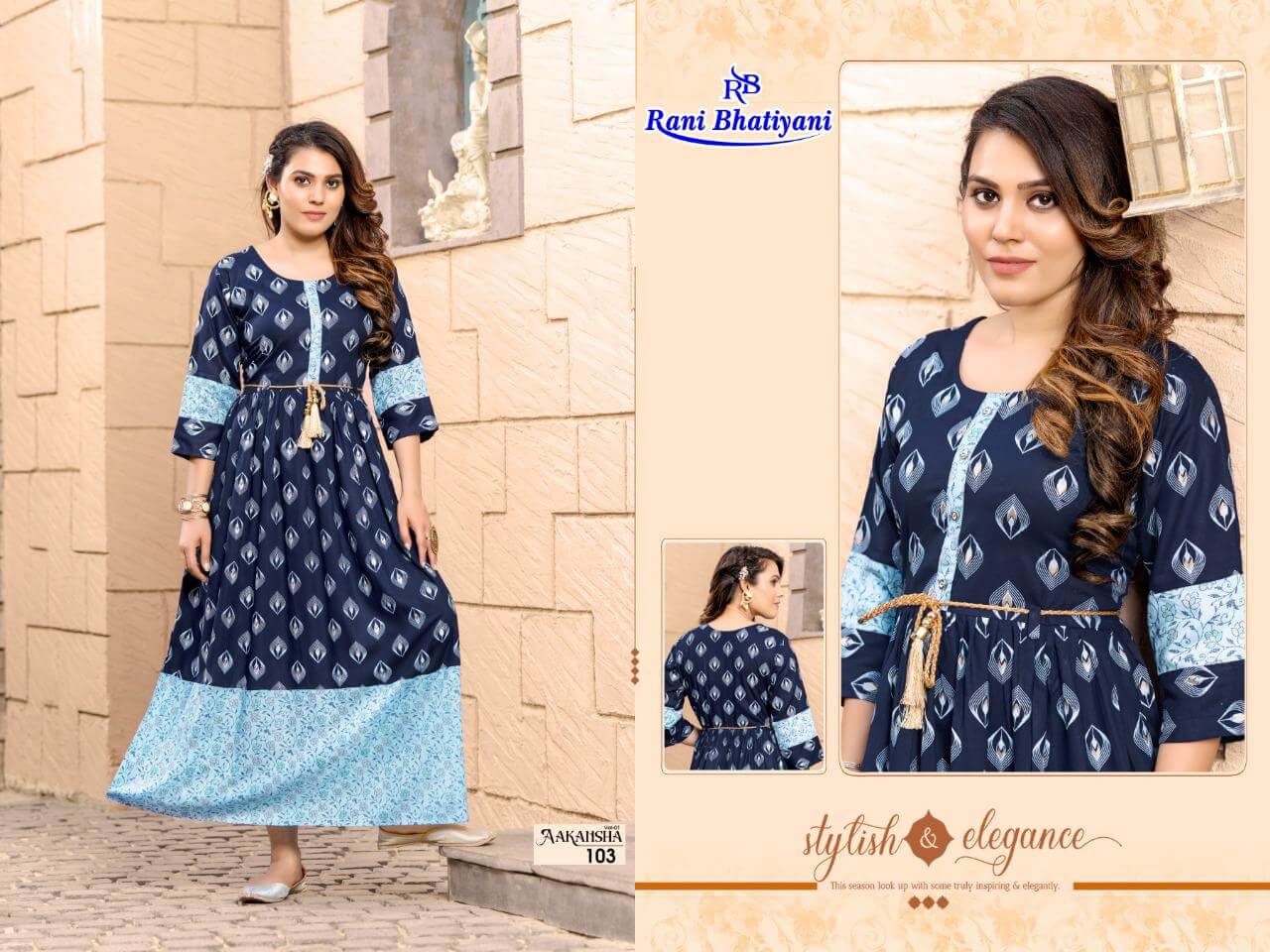 Rani Bhatiyani Aakansha Vol 1 Gown Catalog In Wholesale Price. Purchase Full Catalog of Rani Bhatiyani Aakansha Vol 1 In Wholesale Price Online