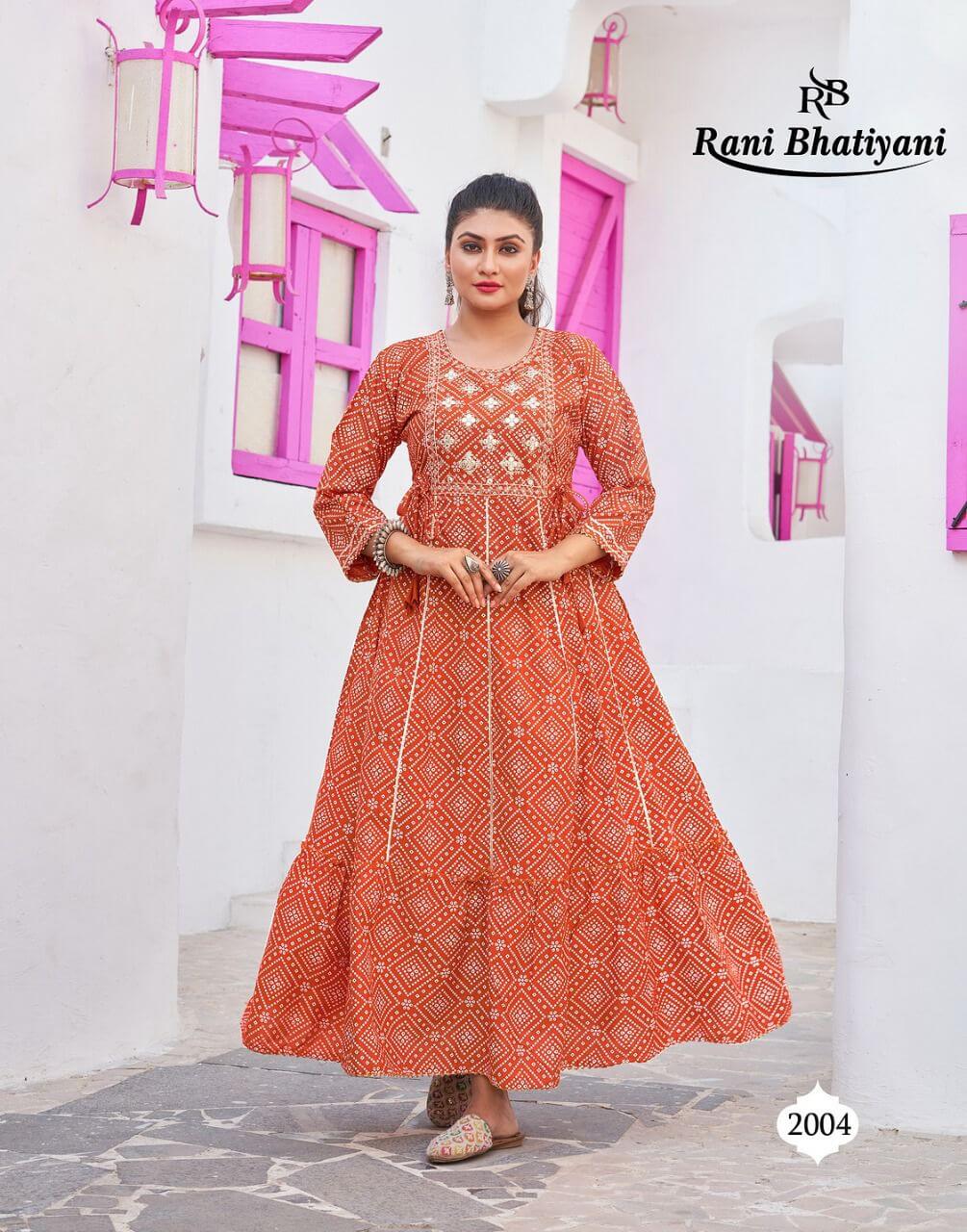 Rani Bhatiyani Bandhani Vol 1 Gown Wholesale Catalog. Purchase Full Catalog of Gown In Wholesale Price Online