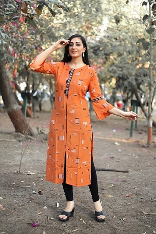 Rayon Beauty Kurtis wholesale catalog