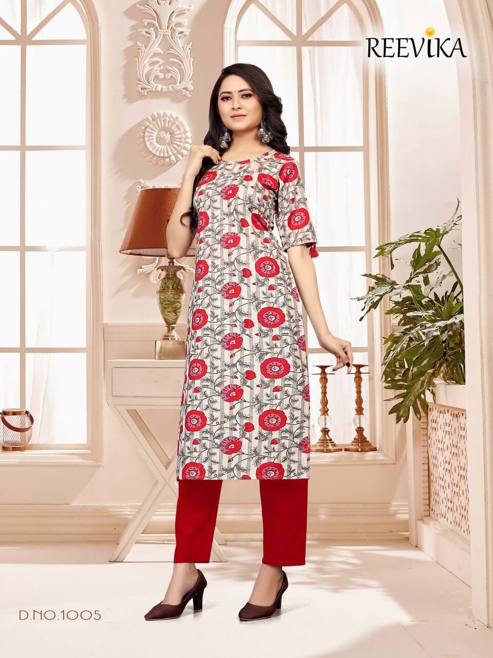 Reevika Aaina Formal Wear Kurtis Catalog In Wholesale Price, Purchase Full Catalog Of Reevika Aaina In Wholesale Price Online