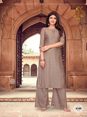 Rijiya Trends RT Launches New Kurti With Plazzo Catalogue RT Glossy. Rijiya Trends RT Glossy Soft Chanderi Kurti Top With Soft Chanderi Plazzo. Rijiya Trends RT Glossy Catalog With Chanderi Top With Inner and Chanderi Bottom Wholesale Catalogue. Buy Rijiya Trends Rt Glossy 6 Pairs Catalogue at wholesale rate Online For Business. Order Rijiya Trends RT Glossy Kurtis From Surat, Ahmedabad, Vadodara Textile Market In Bulk Rate Online 