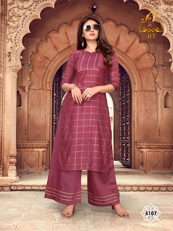 Rijiya Trends RT Launches New Kurti With Plazzo Catalogue RT Glossy. Rijiya Trends RT Glossy Soft Chanderi Kurti Top With Soft Chanderi Plazzo. Rijiya Trends RT Glossy Catalog With Chanderi Top With Inner and Chanderi Bottom Wholesale Catalogue. Buy Rijiya Trends Rt Glossy 6 Pairs Catalogue at wholesale rate Online For Business. Order Rijiya Trends RT Glossy Kurtis From Surat, Ahmedabad, Vadodara Textile Market In Bulk Rate Online 