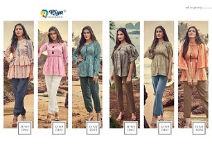 Riya Designer Western Vol 4 Top Bottom Wholesale Catalog, Buy Full Catalog of Riya Designer Western Vol 4 Top Bottom At Wholesale Price