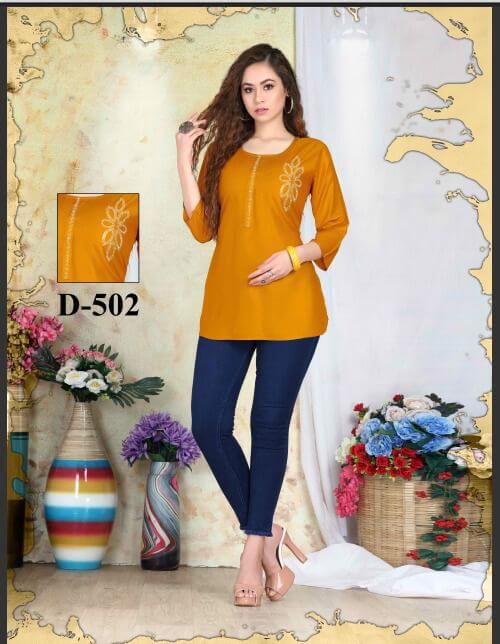 Riyaa Aloka Stylish Short Top Catalog In Wholesale Price. Purchase Full Catalog of Riyaa Aloka In Wholesale Price Online