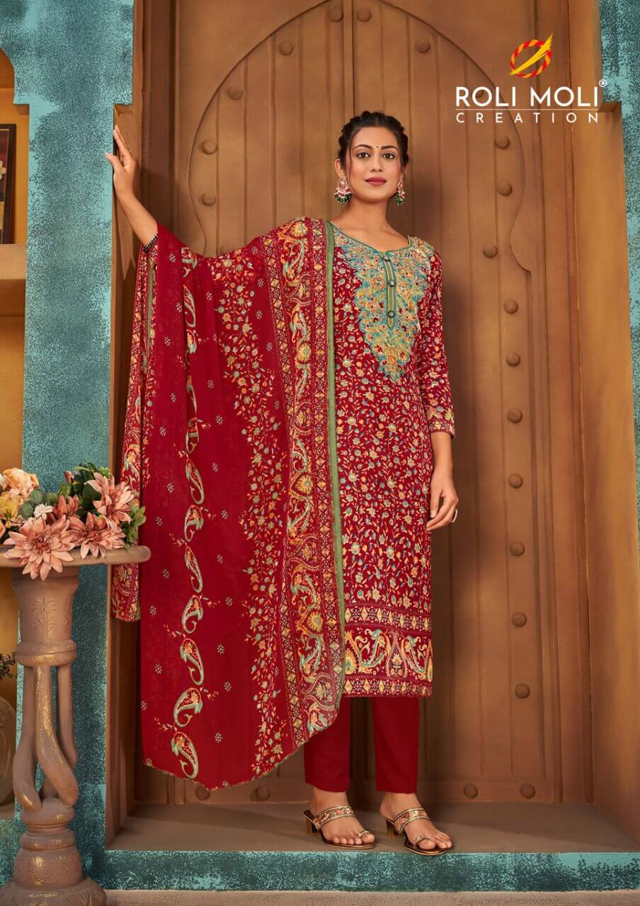 Roli Moli Zaara Cotton Dress Material Catalog In Wholesale Price. Purchase Full Catalog of Roli Moli Zaara In Wholesale Price Online