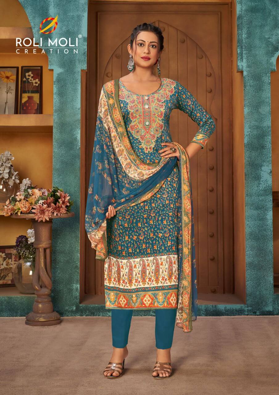 Roli Moli Zaara Cotton Dress Material Catalog In Wholesale Price. Purchase Full Catalog of Roli Moli Zaara In Wholesale Price Online