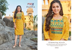 Rung Barkha Rayon Kurti Wholesale Collection, Buy Full Catalog of Rung Barkha Rayon Kurti At Wholesale Price