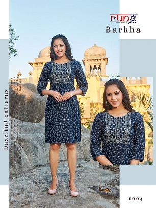 Rung Barkha Rayon Kurti Wholesale Collection, Buy Full Catalog of Rung Barkha Rayon Kurti At Wholesale Price