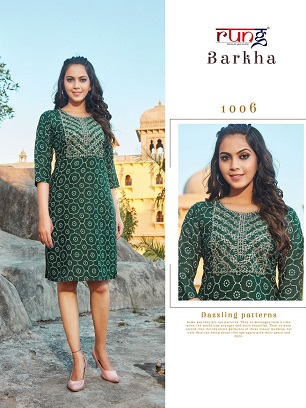 Rung Barkha Rayon Kurti Wholesale Collection, Buy Full Catalog of Rung Barkha Rayon Kurti At Wholesale Price