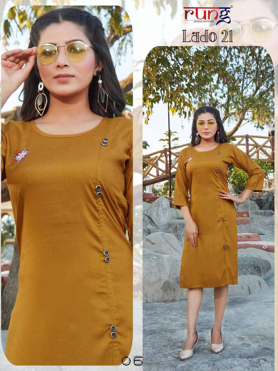 Rung Lado Vol 21 Rayon Kurtis Wholesale Catalog, Buy Full Catalog of Rung Lado Vol 21 Rayon Kurtis At Wholesale Price