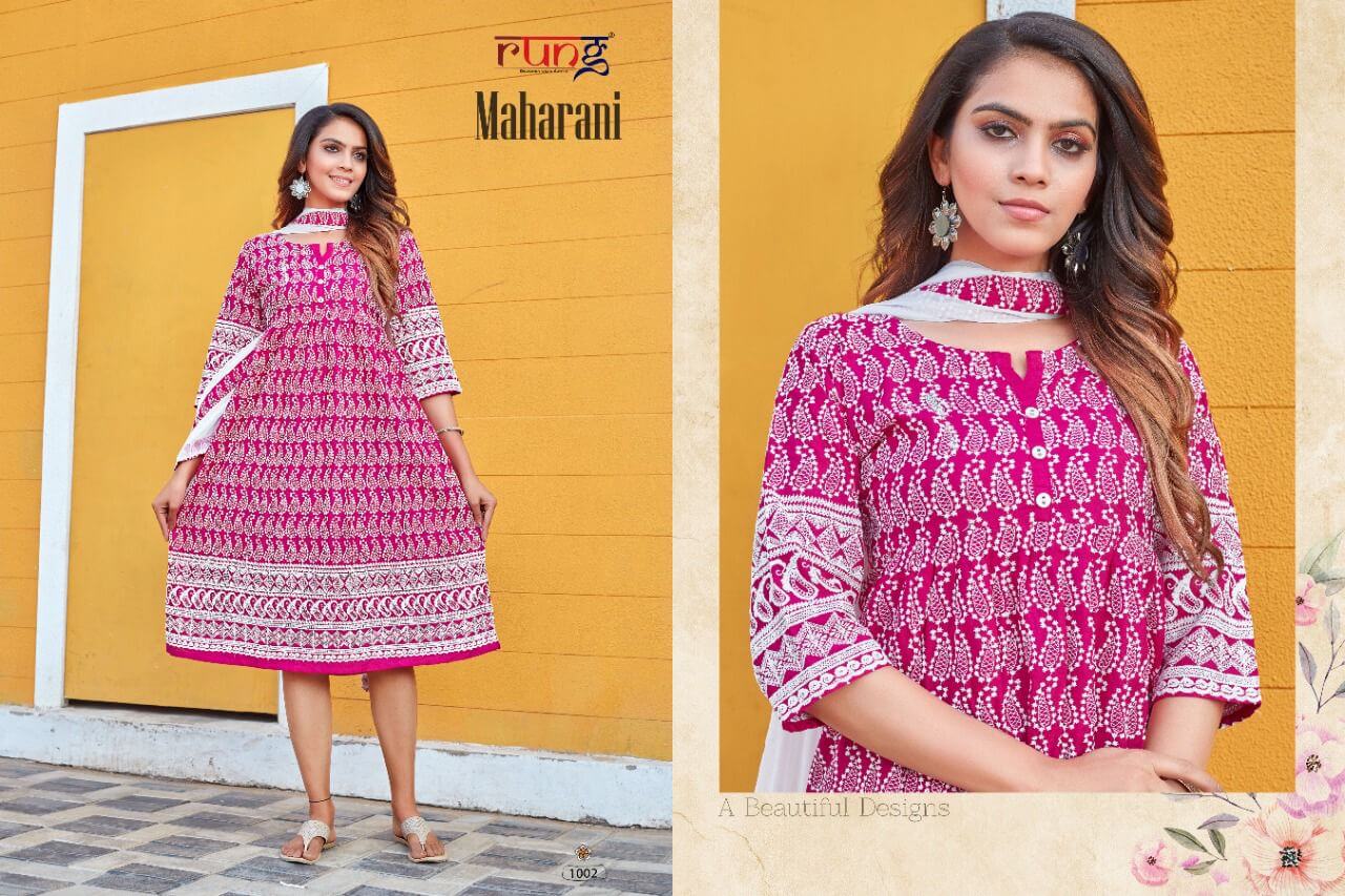 Rung Maharani Kurti With Dupatta Catalog In Wholesale Price. Purchase Full catalog of Rung Maharani In Wholesale Price Online