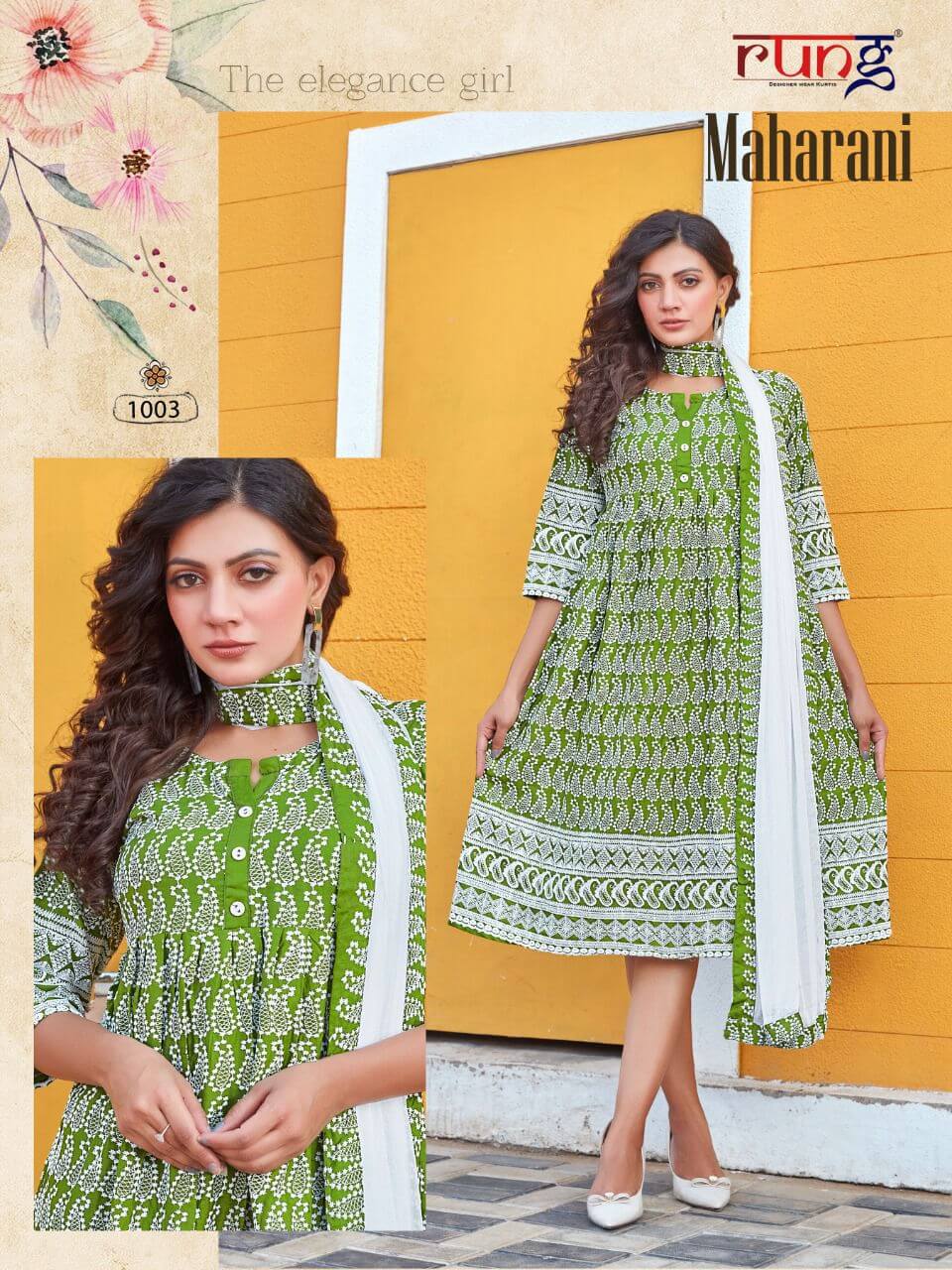 Rung Maharani Kurti With Dupatta Catalog In Wholesale Price. Purchase Full catalog of Rung Maharani In Wholesale Price Online