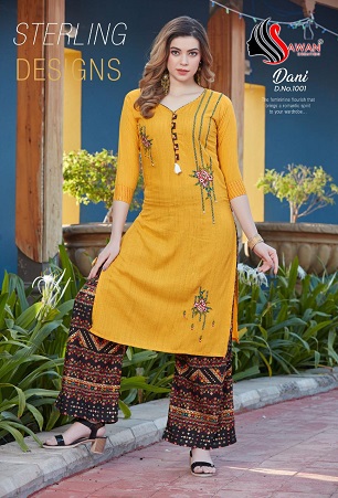 Sawan Dani 10 Kurti Plazzo Wholesale Collection, Buy Full Catalog of Sawan Dani 10 Kurti Plazzo At Wholesale price