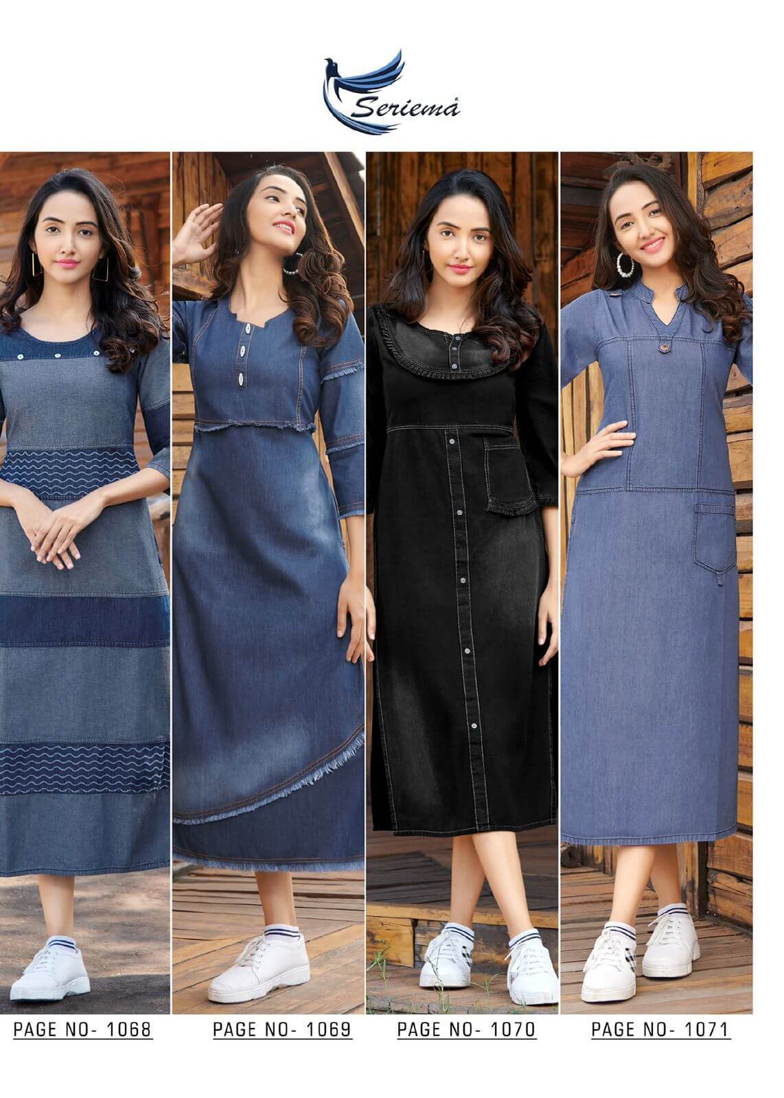 Seriema Kumb Classy Denim Kurti Catalog In Wholesale Price. Purchase Full Catalog of Seriema Kumb Classy In Wholesale Price online