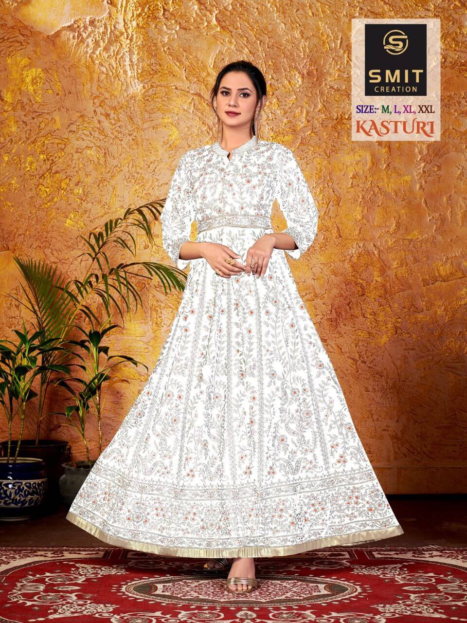 Smit Kasturi Ladies Gown Catalog In Wholesale Price. Purchase Full Catalog of Smit Kasturi In Wholesale Price Online