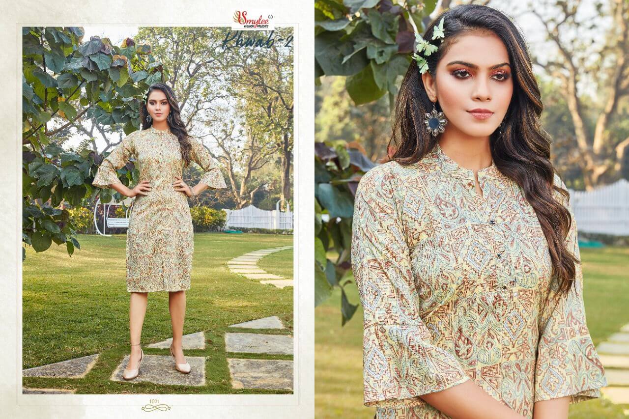 Smylee Khwab Vol 2 Rayon Kurtis Wholesale Catalog, Buy Full Catalog of Smylee Khwab Vol 2 Rayon Kurtis At Wholesale Price