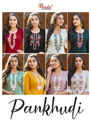 Smylee Pankhudi Kurtis Wholesale Collection, Buy Full Catalog of Smylee Pankhudi Kurtis At Wholesale Price