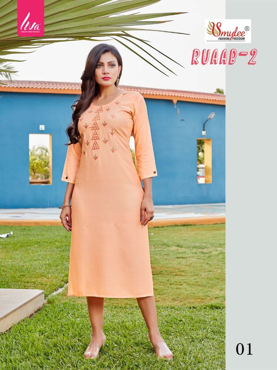 Smylee Ruaab Vol 2 Kurtis Catalog In Wholesale Prace. Purchase full Catalog of Smylee Ruaab Vol 2 In Wholesale Price Online