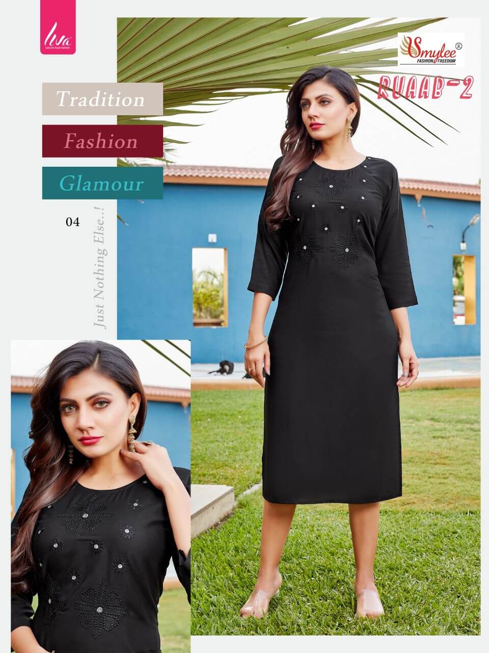 Smylee Ruaab Vol 2 Kurtis Catalog In Wholesale Prace. Purchase full Catalog of Smylee Ruaab Vol 2 In Wholesale Price Online