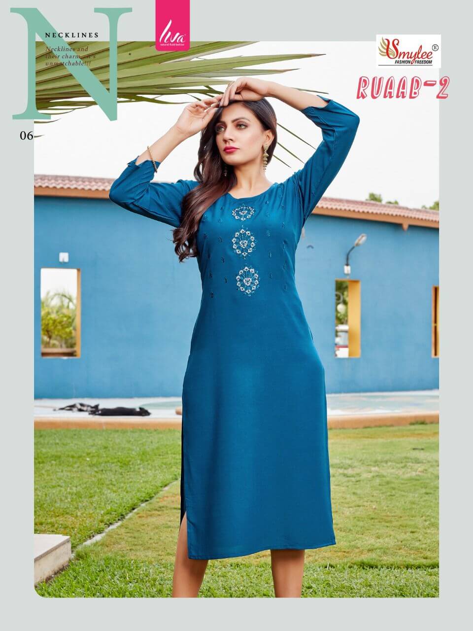 Smylee Ruaab Vol 2 Kurtis Catalog In Wholesale Prace. Purchase full Catalog of Smylee Ruaab Vol 2 In Wholesale Price Online