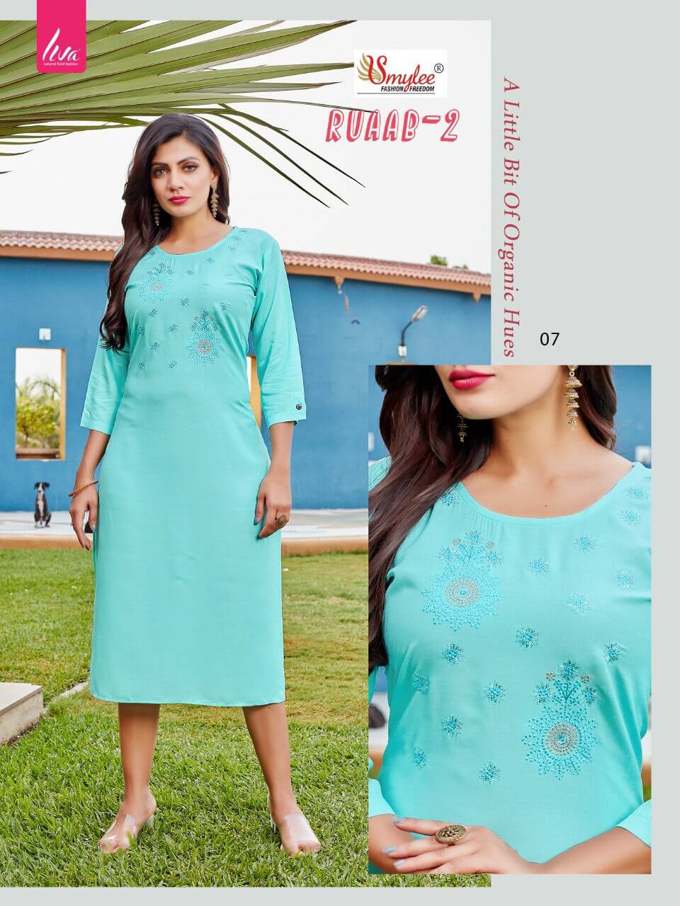 Smylee Ruaab Vol 2 Kurtis Catalog In Wholesale Prace. Purchase full Catalog of Smylee Ruaab Vol 2 In Wholesale Price Online