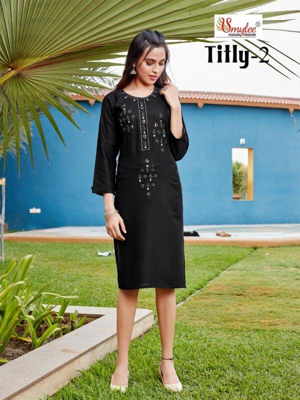 Smylee Titly Vol 2 Embroidery Kurti Catalog In Wholesale Price. Purchase Full Catalog of Smylee Titly Vol 2 In Wholesale Price Online