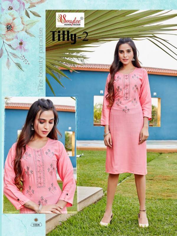 Smylee Titly Vol 2 Embroidery Kurti Catalog In Wholesale Price. Purchase Full Catalog of Smylee Titly Vol 2 In Wholesale Price Online