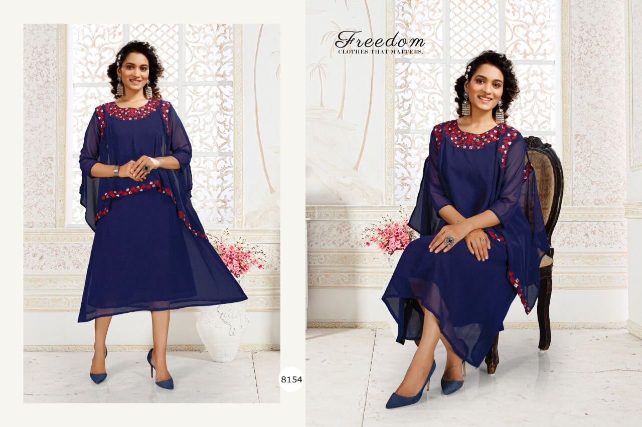 Tamanna Georgette Jacket Frock Style Kurti In Wholesale Price. Purchase Full Catalog of Tamanna In Wholesale Price Online